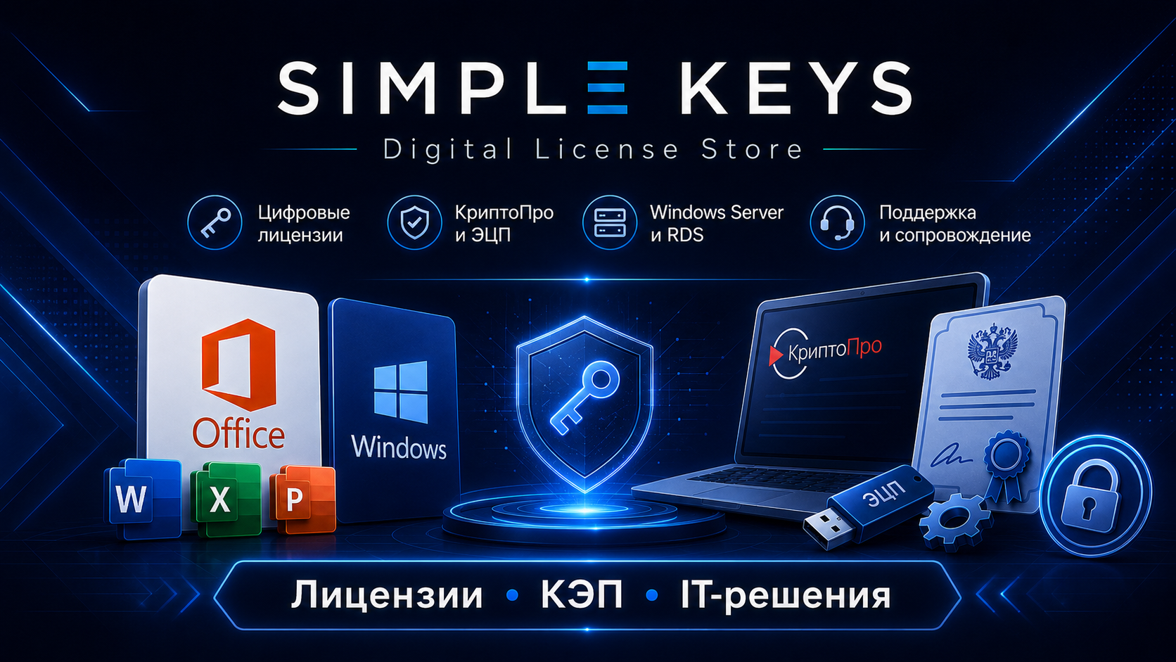 Simple Keys — лицензии и электронная подпись